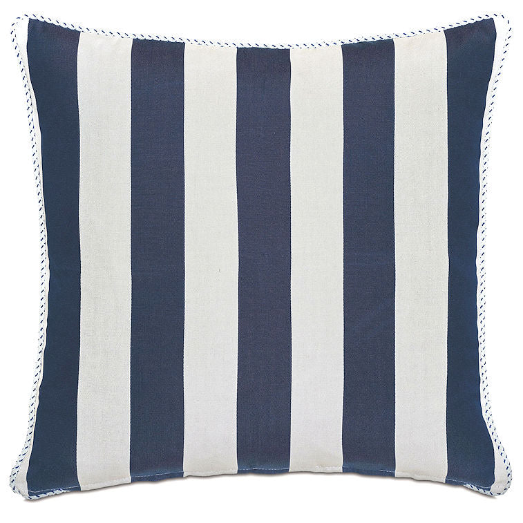 Cabana Quad-Stripe Outdoor Pillows - Nautical Luxuries