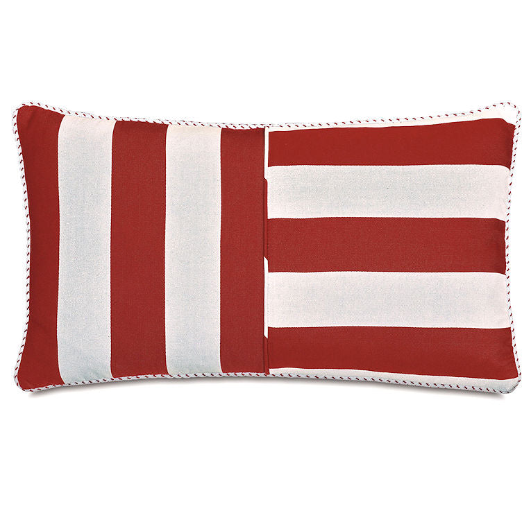 Cabana Quad-Stripe Outdoor Pillows - Nautical Luxuries