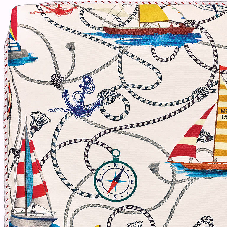 Cabana Nautical Lines Outdoor Pillows