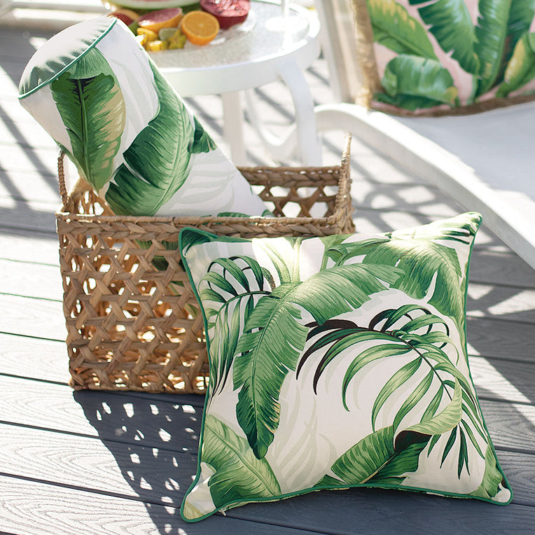 Windswept Palms Outdoor Pillows - Nautical Luxuries