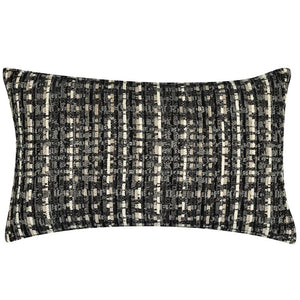 Charcoal Touch Tweed Luxury Indoor/Outdoor Pillows - Nautical Luxuries