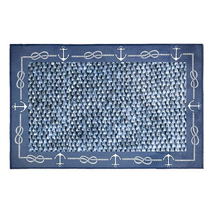 Anchors & Lines Ultra-Thin Washable Mat Set