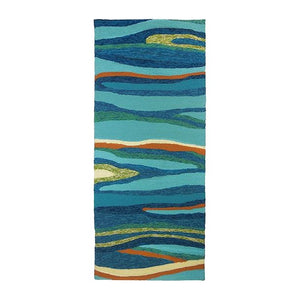 Sea Swells Hand-Hooked Indoor/Outdoor Rugs