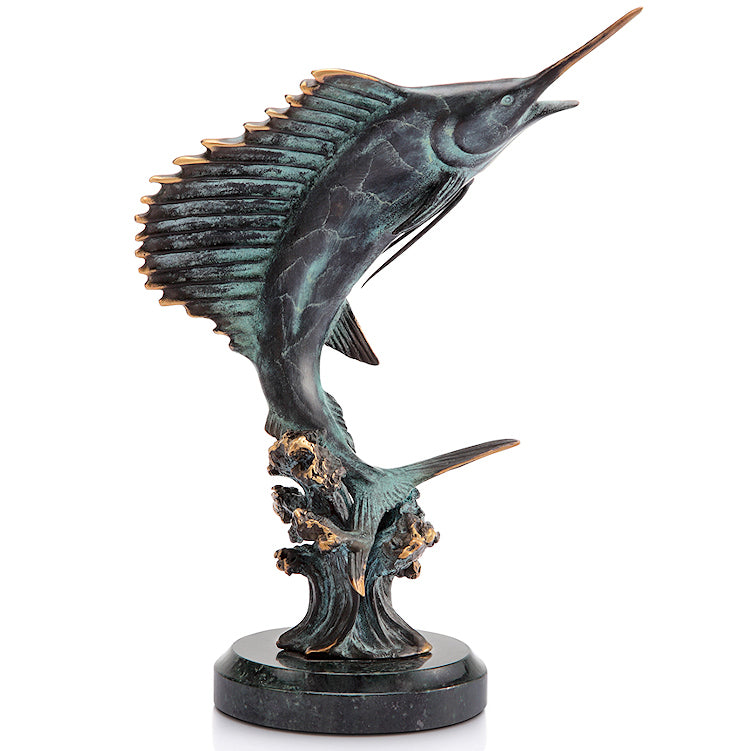 Bluewater Sailfish Tabletop Sculpture - Nautical Luxuries