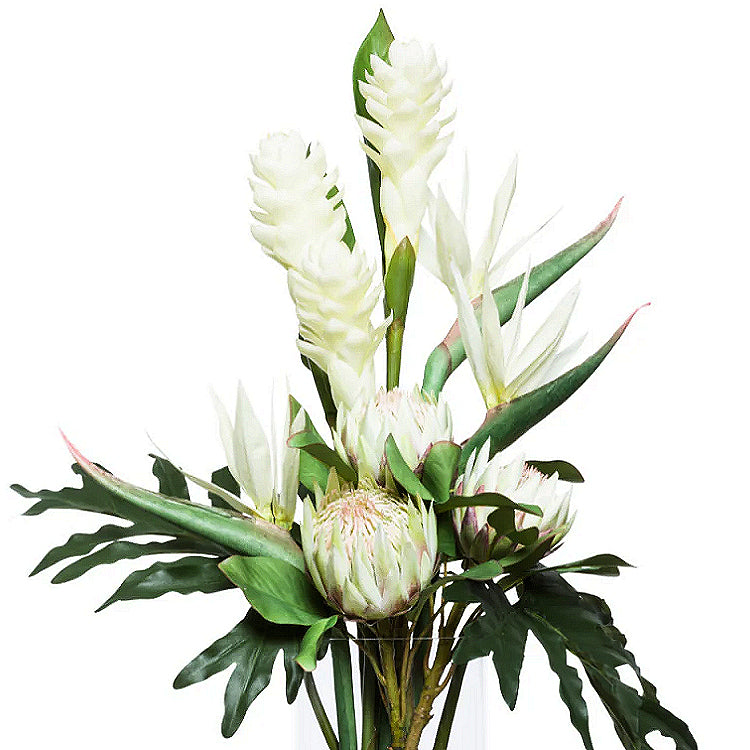 Tropical Whites Tall Yacht Silks Arrangement - Nautical Luxuries