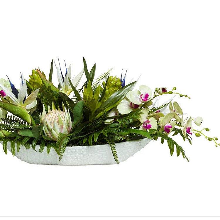 Delicate Tropical Mix Long Yacht Silks Arrangement - Nautical Luxuries