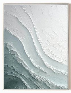 Coastal Abstracts: Blue Ocean Wave Sets - Nautical Luxuries