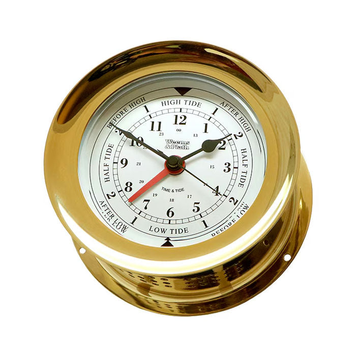 Weems & Plath Classic Brass Wall Clocks - Nautical Luxuries