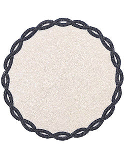 Infinitely Nautical Hand-Beaded Placemat Set - Nautical Luxuries