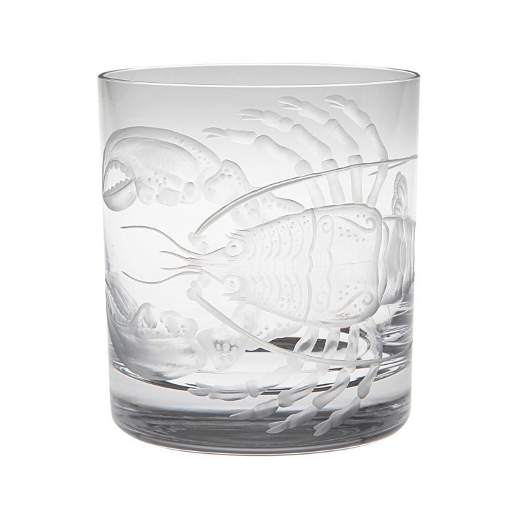 Crab & Lobster Bohemian Crystal Barware - Nautical Luxuries