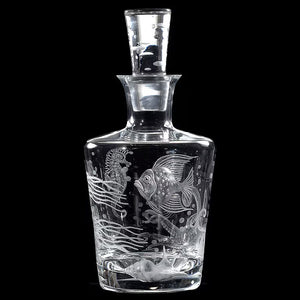 Fruti di Mare Bohemian Hand-Engraved Crystal Collection - Nautical Luxuries