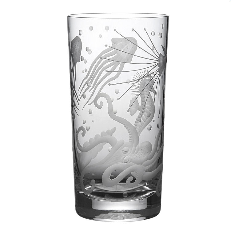 Fruti di Mare Bohemian Hand-Engraved Crystal Collection - Nautical Luxuries