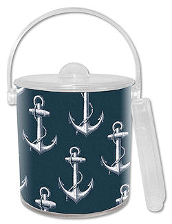 Vintage Anchor Compact Non-Breakable Ice Bucket - Nautical Luxuries
