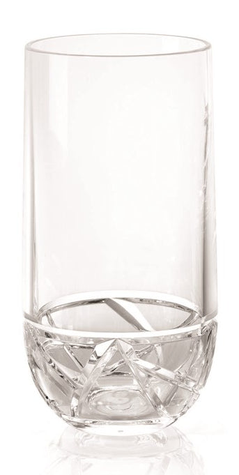 Clear Ice Fracture Acrylic Glass Sets - Nautical Luxuries