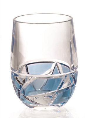 Niagara Blue Fracture Acrylic Glass Sets - Nautical Luxuries