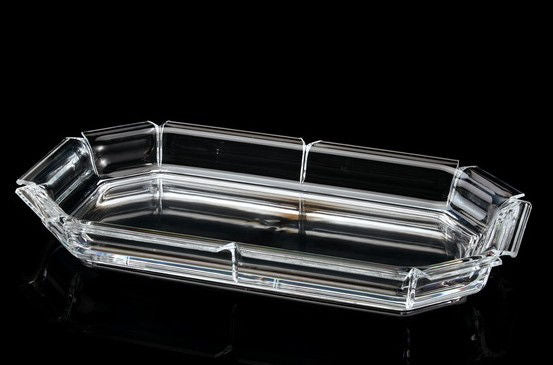 Flared Edge Heavy-Weight Acrylic Serving Tray - Nautical Luxuries