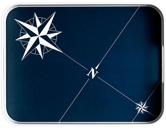 Northern Star Non-Breakable Rectangular Serving Tray - Nautical Luxuries