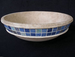 Mediterranean Blue Mosaic Coastal Sink - Nautical Luxuries