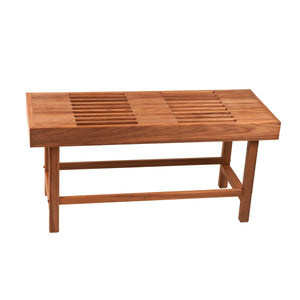 Slatted Teak Large Pool & Spa Bench - Nautical Luxuries