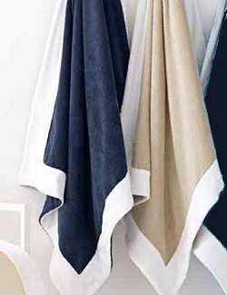 Yachting Luxe Aegean Cotton Beach Towels - Nautical Luxuries