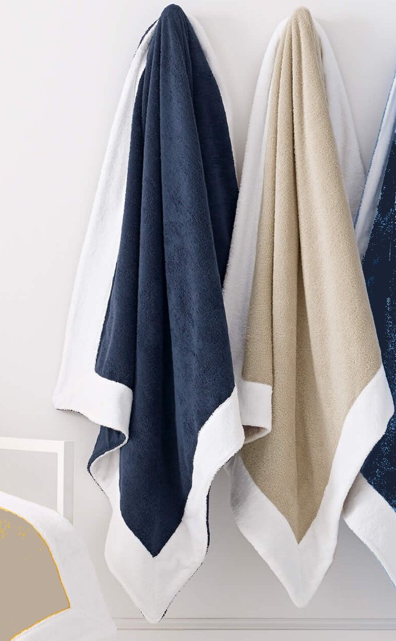 Yachting Luxe Aegean Cotton Beach Towels - Nautical Luxuries