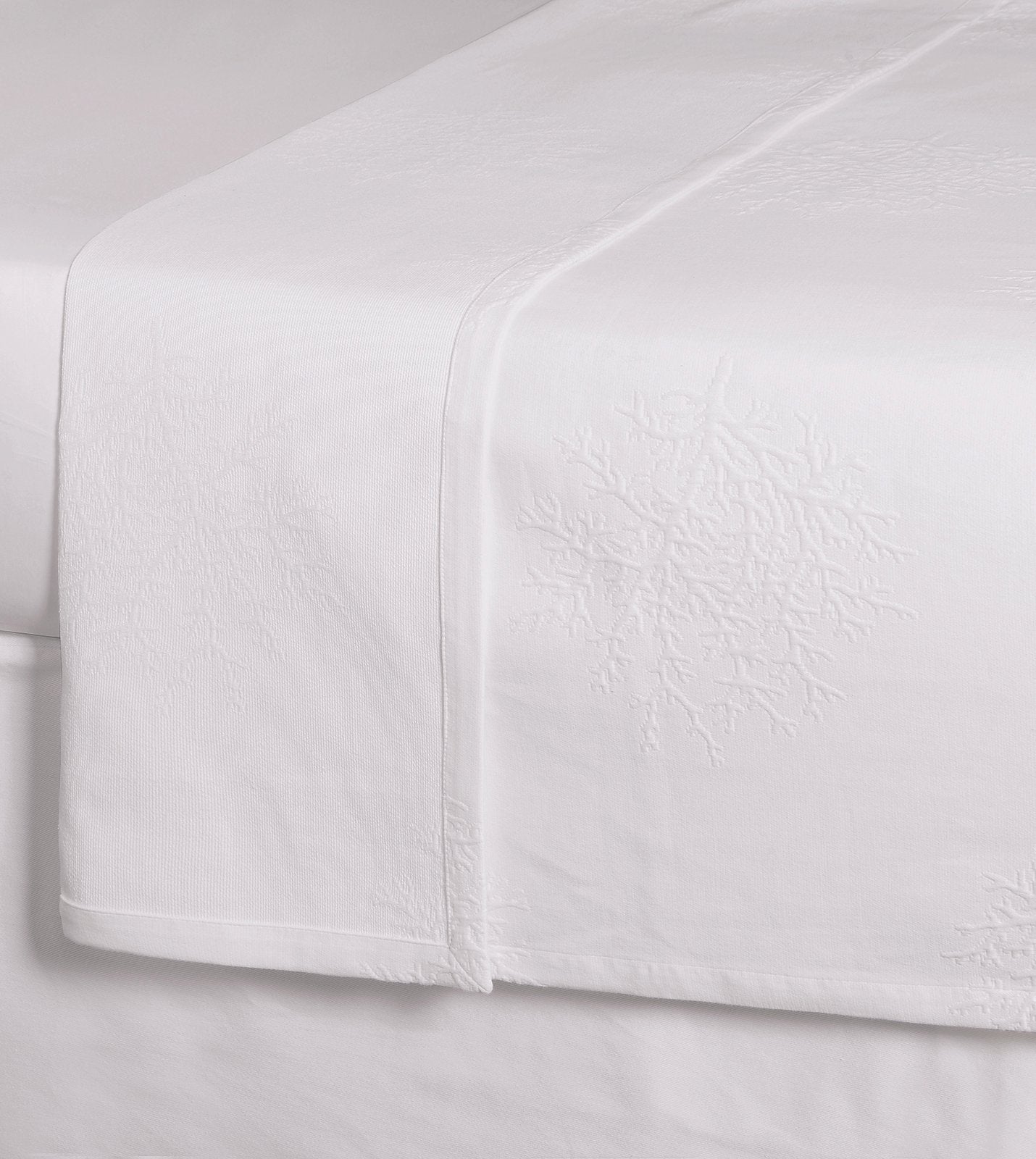 White Coral Beach House Matelassé Bedding - Nautical Luxuries