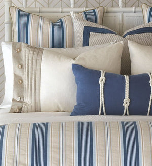 Beach Cottage Stripe Bedding Collection - Nautical Luxuries