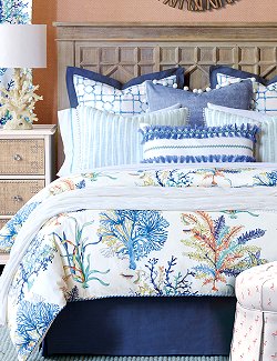 Blue Coral Luxury Bedding Collection - Nautical Luxuries