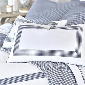 Gingham Charm Luxury Coastal Bedding - Nautical Luxuries