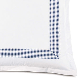 Gingham Charm Luxury Coastal Bedding - Nautical Luxuries