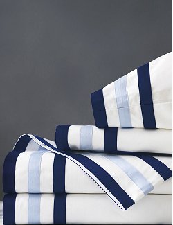 Indigo Ribbon Trim Sheet Set - Nautical Luxuries