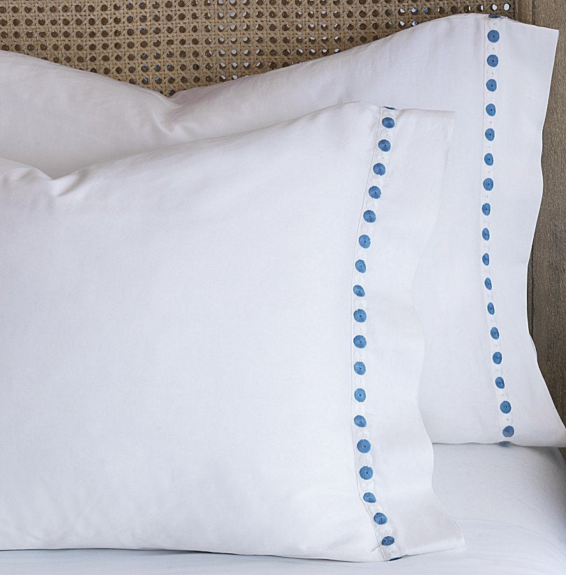 Palm Beach Sunrise Embroidered Sheet Set - Nautical Luxuries