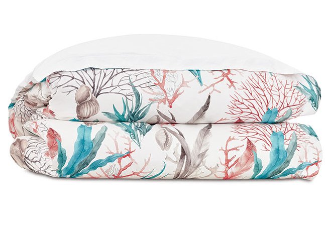 Watercolors Reef Coastal Bedding Set - Nautical Luxuries