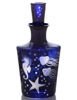 Fruti Di Mare Bohemian Crystal Decanter - Nautical Luxuries