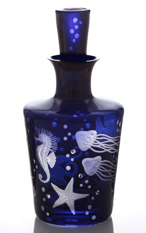 Fruti Di Mare Bohemian Crystal Decanter - Nautical Luxuries