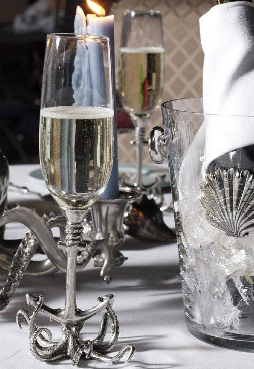 Deep Sea Embrace Pewter Specialty Glass Sets - Nautical Luxuries