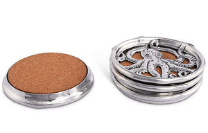 Swirling Tentacles Stacking Coaster Set - Nautical Luxuries