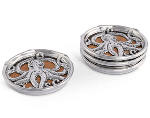 Swirling Tentacles Stacking Coaster Set - Nautical Luxuries