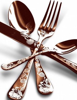 Venus Shell Engraved Flatware - Nautical Luxuries