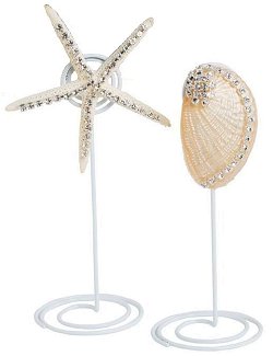 Neptune's Jewels Crystal Shell Placecard Holder Sets - Nautical Luxuries