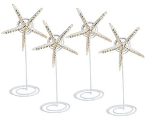 Neptune's Jewels Crystal Shell Placecard Holder Sets - Nautical Luxuries