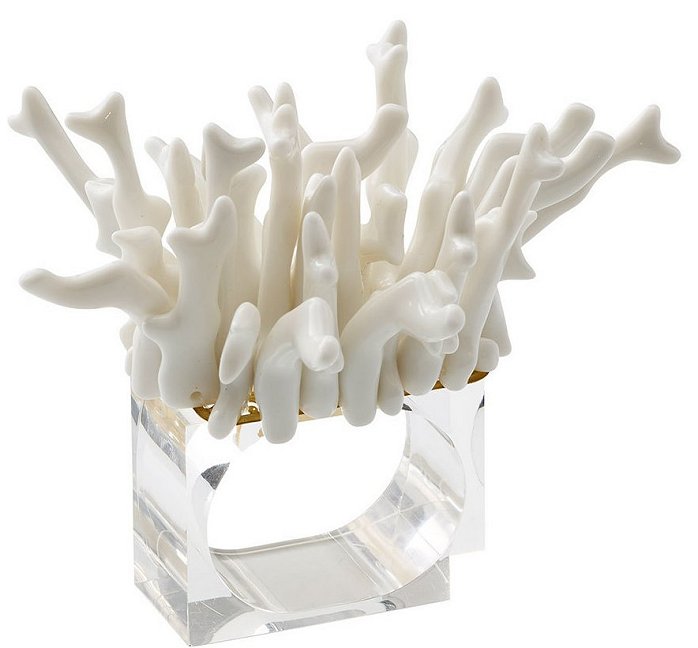Reef Coral Napkin Ring Sets - Nautical Luxuries
