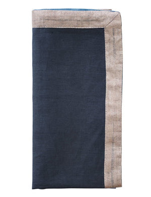 Silver Moon Ombre Linen Napkin Set - Nautical Luxuries