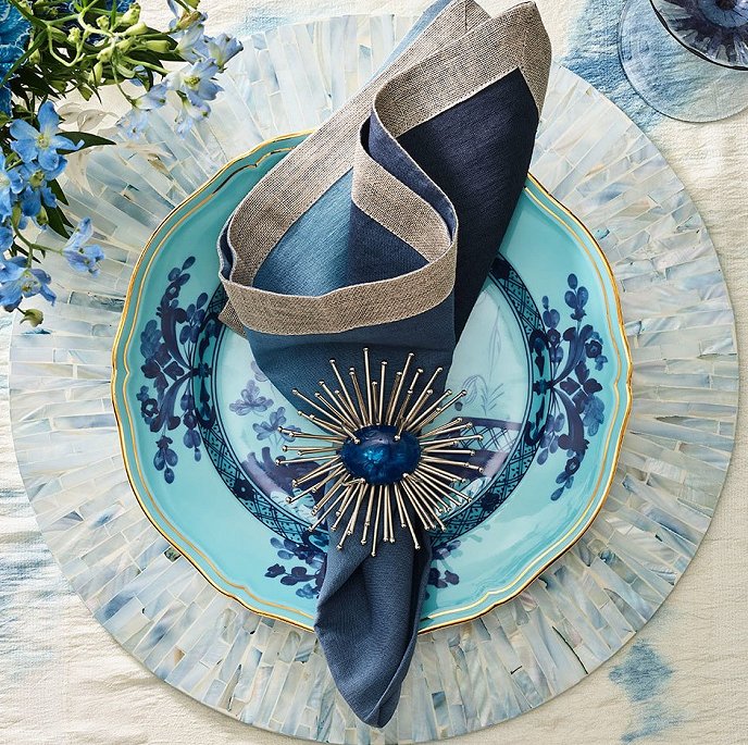 Tahiti Dawn Capiz Shell Placemat Set - Nautical Luxuries