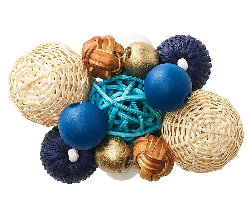 Islands Rattan Napkin Ring Sets - Nautical Luxuries