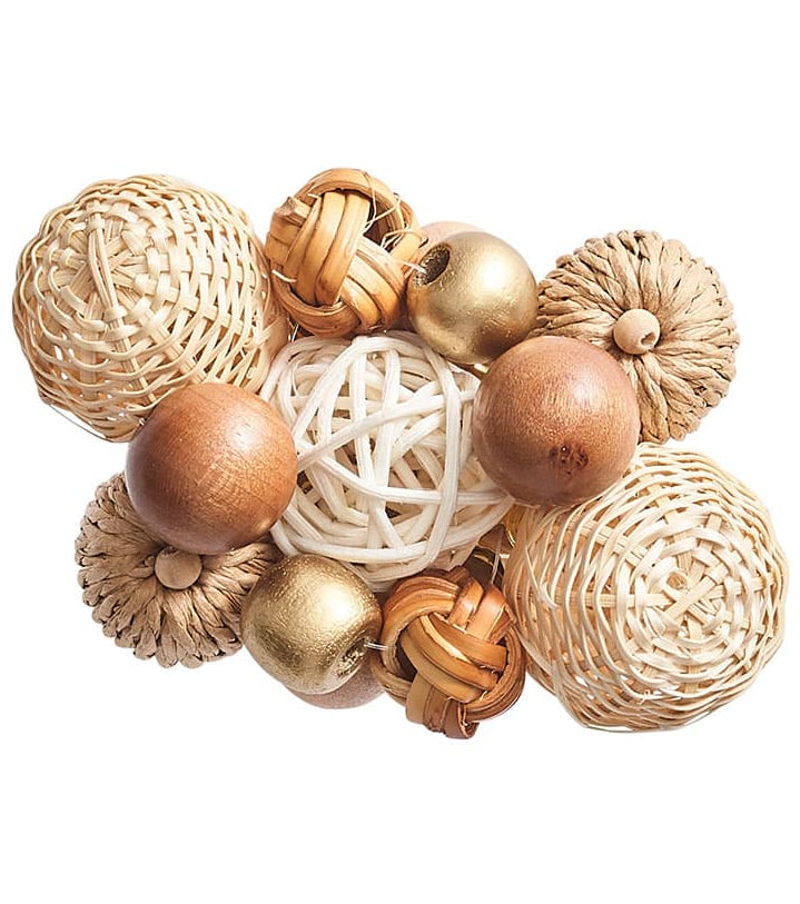 Islands Rattan Napkin Ring Sets - Nautical Luxuries