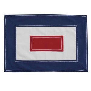 Nautical Signal Flag Cotton Placemat & Napkin Set - Nautical Luxuries