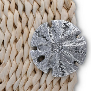 Twisted Seagrass Coastal Sand Dollar Placemats & Napkin Rings - Nautical Luxuries