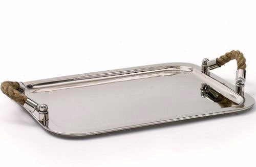 Rope Handled Nautical Serving Tray - Nautical Luxuries