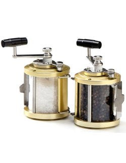 Deep Sea Fishing Reel Salt & Pepper Grinder Set - Nautical Luxuries